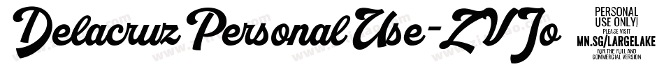 DelacruzPersonalUse-ZVJo3字体转换