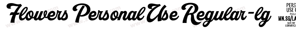 FlowersPersonalUseRegular-lg9GD字体转换