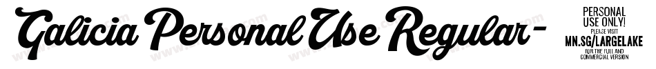 GaliciaPersonalUseRegular-3zayp字体转换