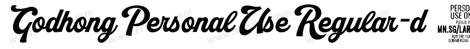 GodhongPersonalUseRegular-d16R字体转换