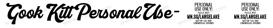GookKittPersonalUse-2208字体转换