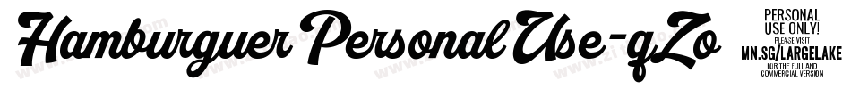 HamburguerPersonalUse-qZo5q字体转换