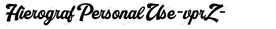 HierografPersonalUse-vprZ字体转换