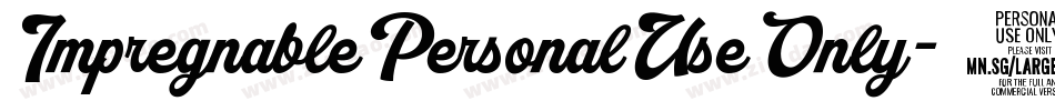 ImpregnablePersonalUseOnly-08wX字体转换