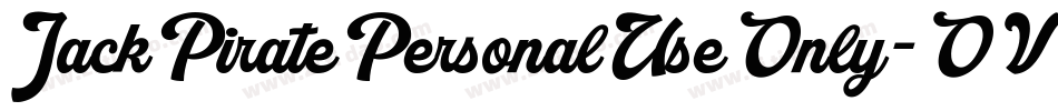 JackPiratePersonalUseOnly-OVGJP字体转换