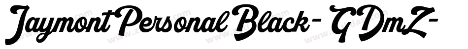 JaymontPersonalBlack-GDmZ字体转换