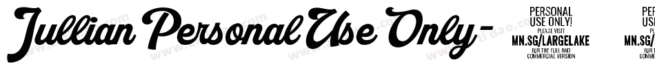 JullianPersonalUseOnly-09xX字体转换