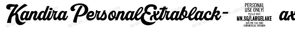 KandiraPersonalExtrablack-9axK字体转换
