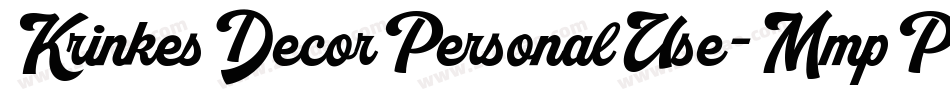 KrinkesDecorPersonalUse-MmpP字体转换 KrinkesDecorPersonalUse-MmpP字体转换