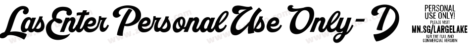 LasEnterPersonalUseOnly-D301字体转换 LasEnterPersonalUseOnly-D301字体转换