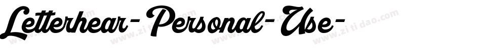 Letterhear-Personal-Use字体转换