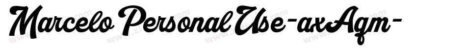 MarceloPersonalUse-axAqm字体转换
