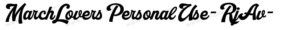 MarchLoversPersonalUse-RjAv字体转换