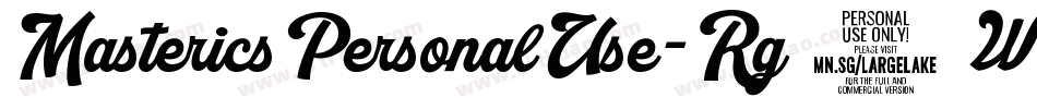 MastericsPersonalUse-Rg4W字体转换