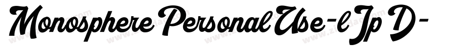 MonospherePersonalUse-lJpD字体转换