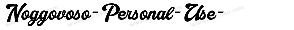 Noggovoso-Personal-Use字体转换