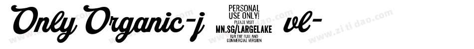 OnlyOrganic-j2vl字体转换