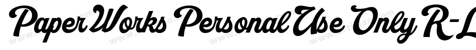 PaperWorksPersonalUseOnlyR-L3J5g字体转换