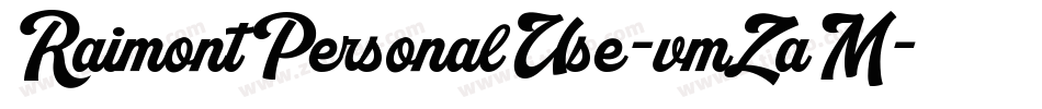 RaimontPersonalUse-vmZaM字体转换