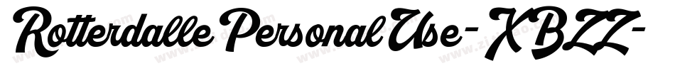 RotterdallePersonalUse-XBZZ字体转换