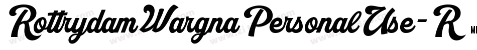 RottrydamWargnaPersonalUse-R6av字体转换