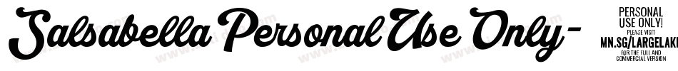 SalsabellaPersonalUseOnly-6lvM字体转换