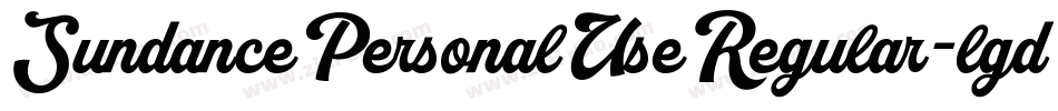 SundancePersonalUseRegular-lgdnX字体转换