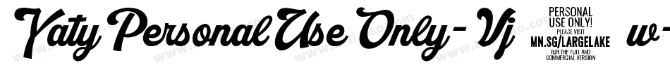 YatyPersonalUseOnly-Vj7w字体转换