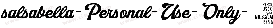 salsabella-Personal-Use-Only-2字体转换