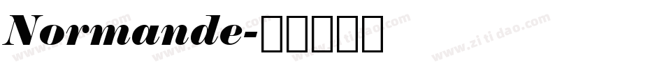 Normande字体转换