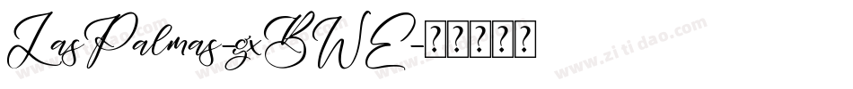 LasPalmas-gxBWE字体转换