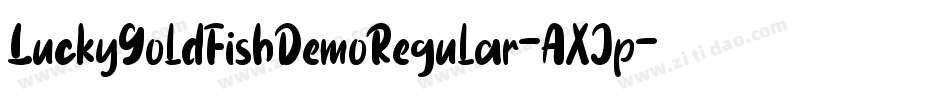 LuckyGoldfishDemoRegular-AXJp字体转换
