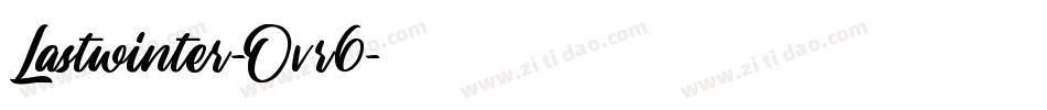 Lastwinter-Ovr6字体转换