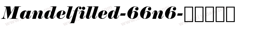 Mandelfilled-66n6字体转换