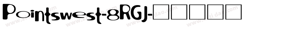 Pointswest-8RGJ字体转换