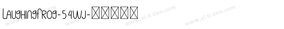 LaughingFrog-54wj字体转换