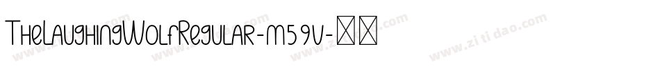 TheLaughingWolfRegular-m59v字体转换