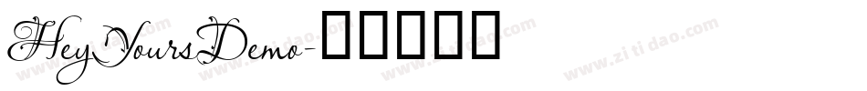 HeyYoursDemo字体转换