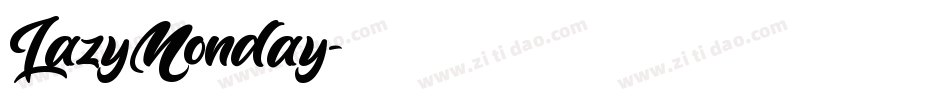 LazyMonday字体转换