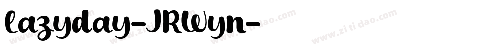 Lazyday-JRWyn字体转换