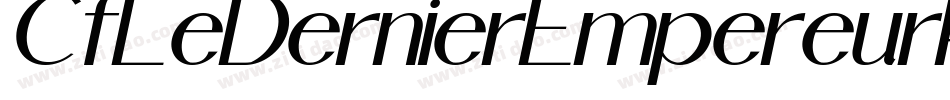 CfLeDernierEmpereurPersonalRegular-PxDE字体转换