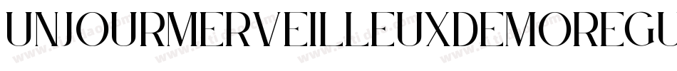 UnJourMerveilleuxDemoRegular-nRvag字体转换