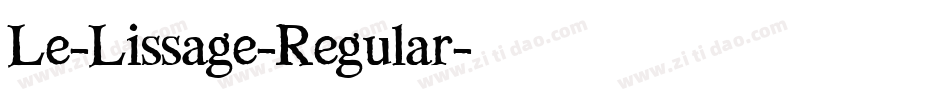 Le-Lissage-Regular字体转换