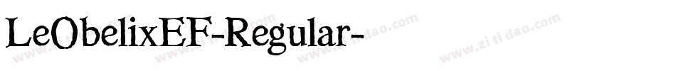 LeObelixEF-Regular字体转换