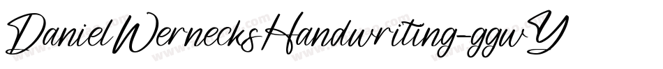 DanielWernecksHandwriting-ggwY字体转换