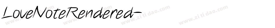 LoveNoteRendered字体转换