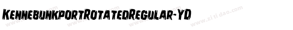KennebunkportRotatedRegular-YDZ2字体转换