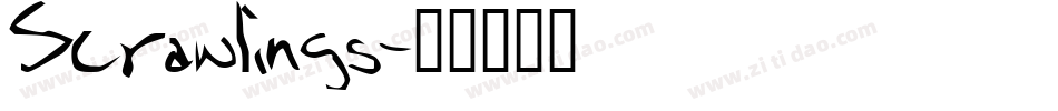 Scrawlings字体转换