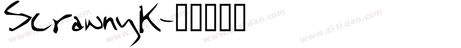 ScrawnyK字体转换