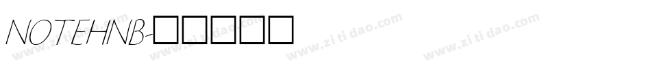 NOTEHNB字体转换